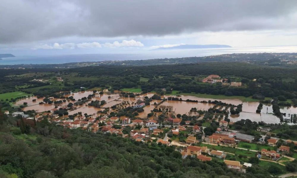 Κεφαλονιά: Ζημιές σε καλλιέργειες, σπίτια και υποδομές από τον καιρό